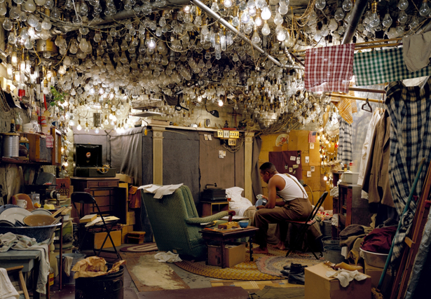 Jeff Wall, After 'Invisible Man' by Ralph Ellison, the Prologue, 1999–2000. Transparency in lightbox, 174 x 250.5. Courtesy of the artist.