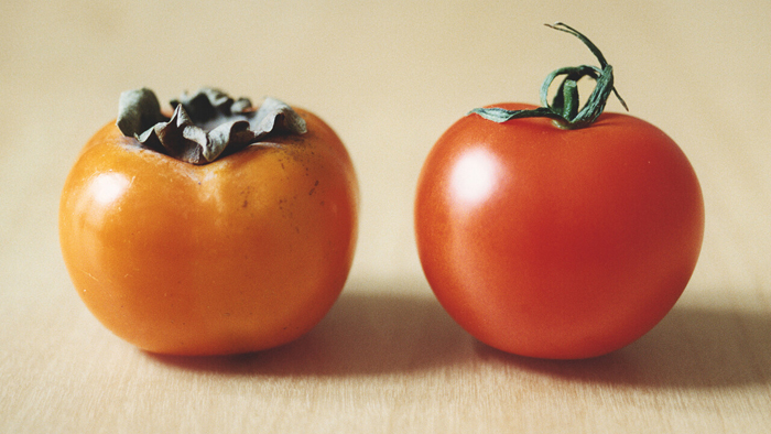 Shimabuku, Kaki and Tomato, 2008. C-print. Courtesy of the artist and Air de Paris, Romainville. 