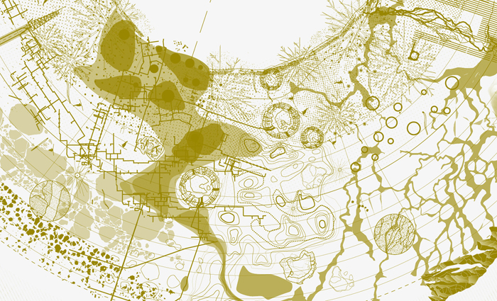 	Frédérique Aït-Touati, Alexandra Arènes, Axelle Gérgoire, The Soil Map (detail), Terra Forma, manuel de cartographies potentielles, 2019. © the artists.