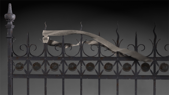 Bunny Rogers, Ouroboros Fence (Rendering), 2019 